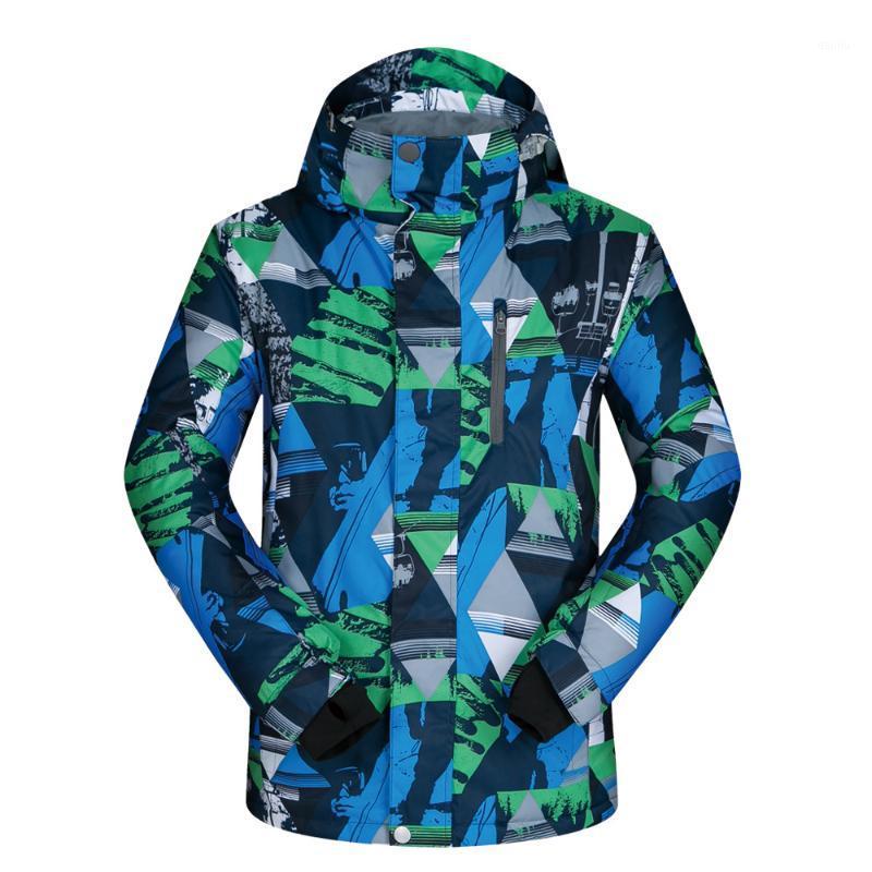 

New Thick Warm Ski Suit Men Women Winter Windproof Waterproof Skiing and Snowboarding Jacket Pants Suit Male Snow Wear1, Blue green