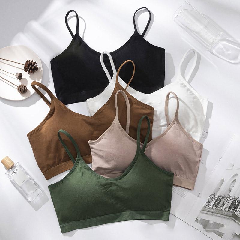 

Bra Front Closure Women Sport Yoga Bra Workout Tank Tops Stretch Seamless Racerback Fitness Padded Sports For Women Gym, Black