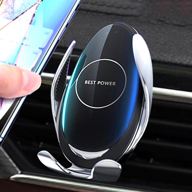 

FLOVEME 10W Car Wireless Charger For 11 Pro Xs Max X Xr 8 Car Phone Holder For S20 mi 9 Phone Holder, Black