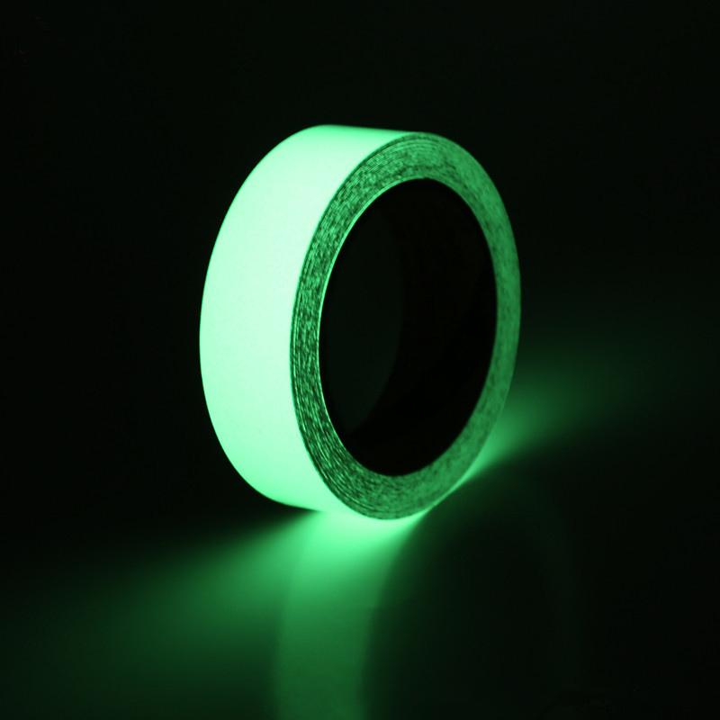 

1 Roll 10/15/18/20mm Glow In The Dark Wall Stickers Fluorescent Stairs Sticker Anti-collision Sticker Warning Luminous Strip