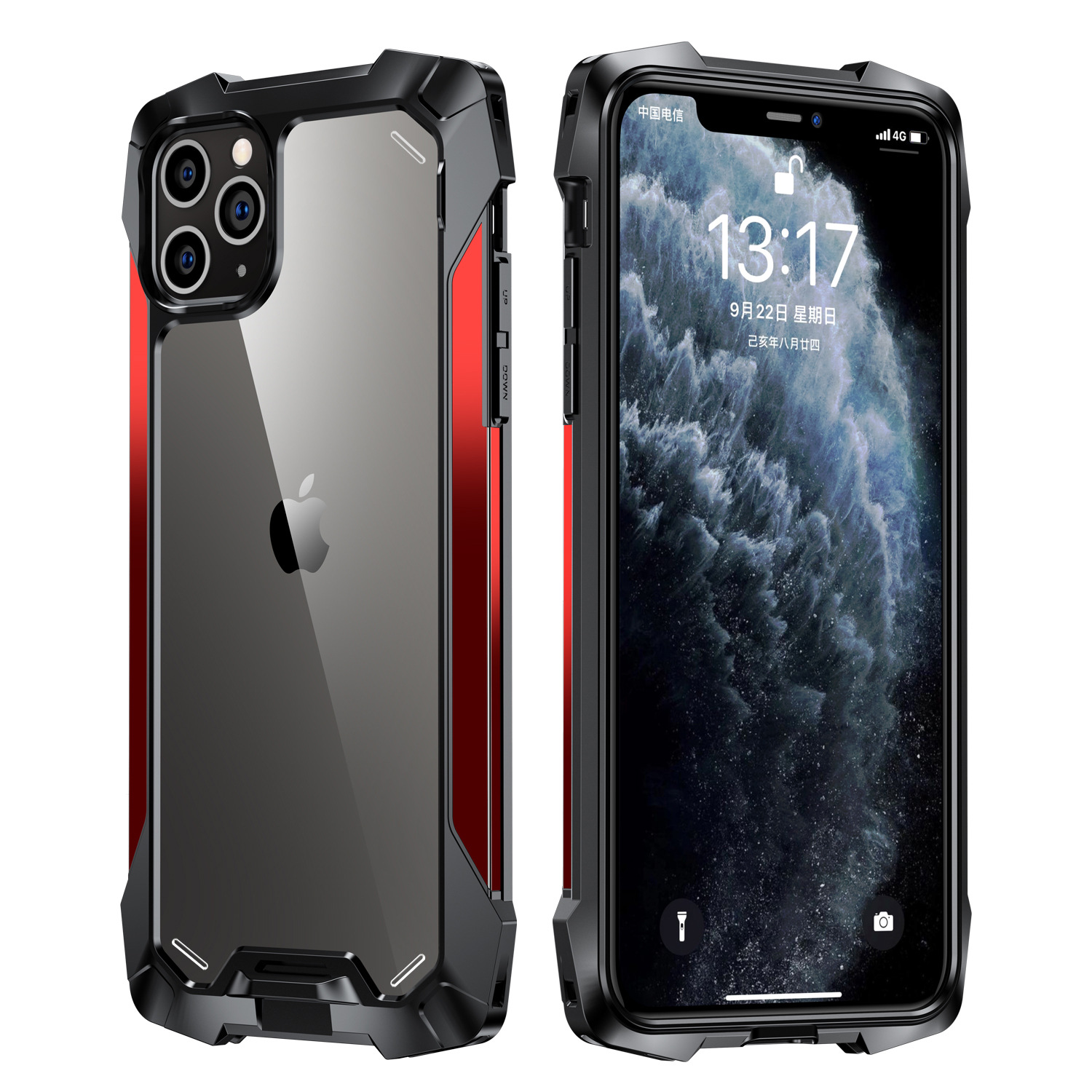 

Air Cushion Shock Absorption Heavy Duty Case for Iphone 7 8 X 11 12 Pro Max, Silver