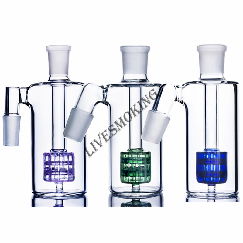 

45 90 degree filter drum perc ash catcher 14mm 18mm thick ashcatcher percolator glass ash catcher free