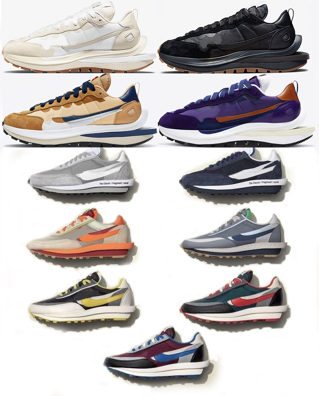

Authentic Vaporwaffle LDV Shoes Black White Sail Gum Fragment Net Orange Blaze Blue Grey LDWaffle Fuchsia Game Royal Men Women Trainers Sports Sneaker, Customize