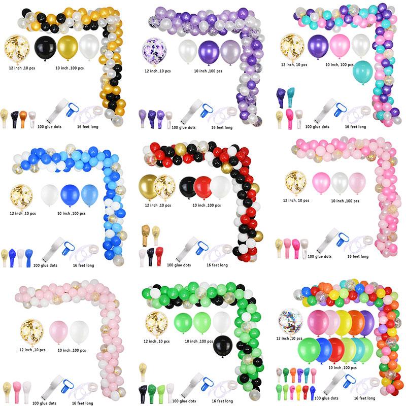 

113Pcs Multicolor Macaron Balloons Arch Garlands DIY Balloon Arch Garland Kit for Wedding Birthday Party Decoration Supplies