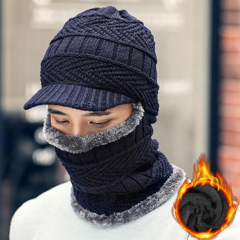 

Winter Fashion Wool Hat Warm Knit Hat Outdoor Men and Women Cold Protection Cap