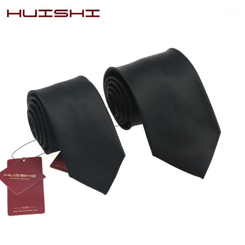

Bow Ties HUISHI Waterproof Black Men's Tie Gift Business Wedding Neck Male Dress Gravata Stripes Check Plain Jacquard Woven Neck1