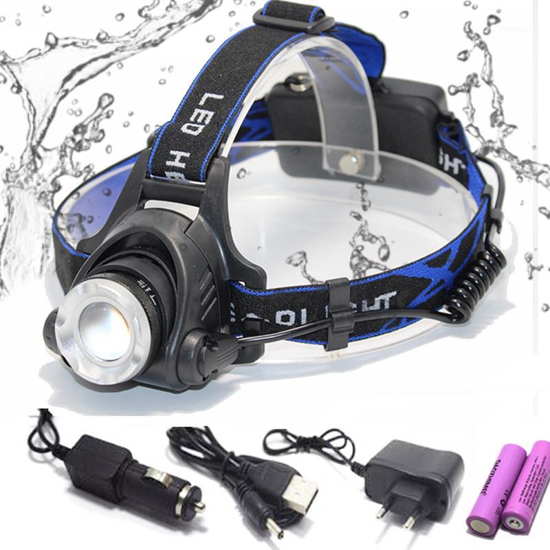 

LED headlamp fishing headlight 8000 lumen T6/L2 3 modes Zoomable lamp Waterproof Head Torch Head lamp use 186501