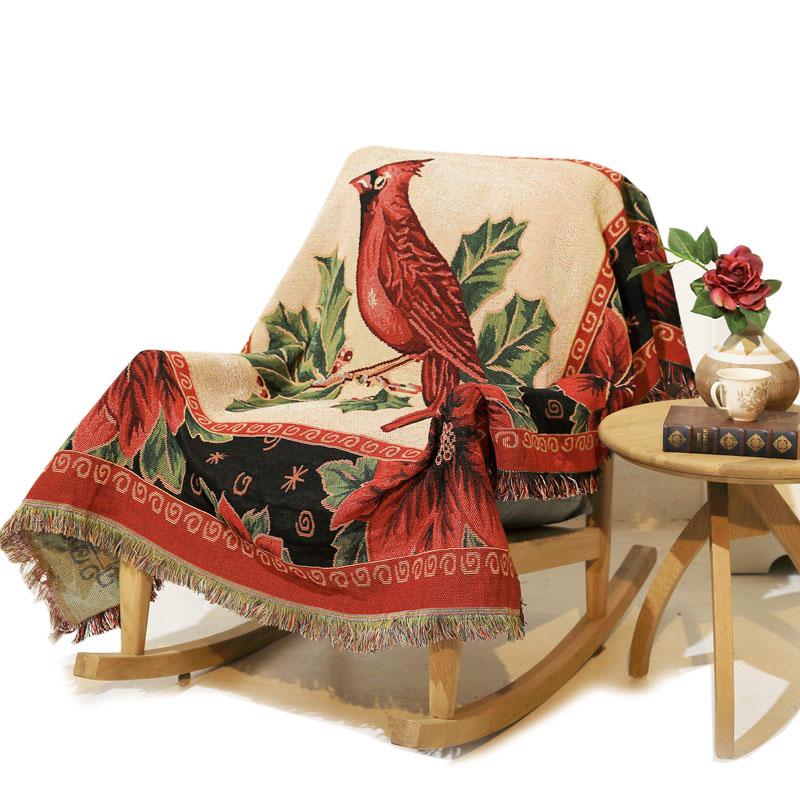 

Vintage Design Tapestry Thick Blanket Sofa Cover Home Decoration Jacquard Double-Sided Woven Carpet CHAUSUB
