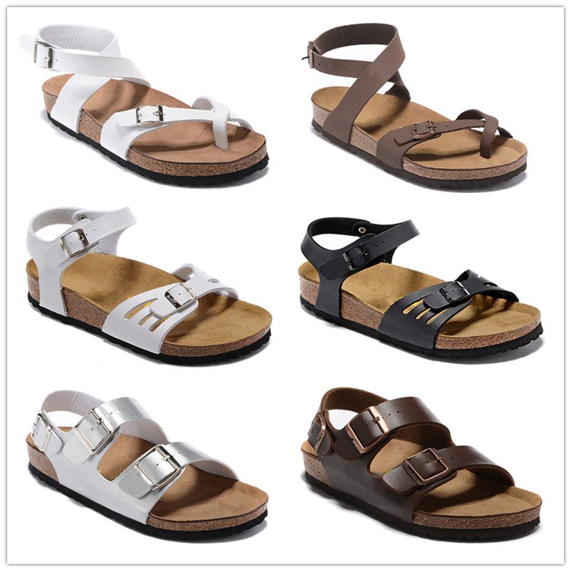 

Yara Summer New Arrivals Mens Cork slippers Womens Sandals Beach Slide Casual Slippers Ladies Comfort Shoes Print Leather 34-46, 10