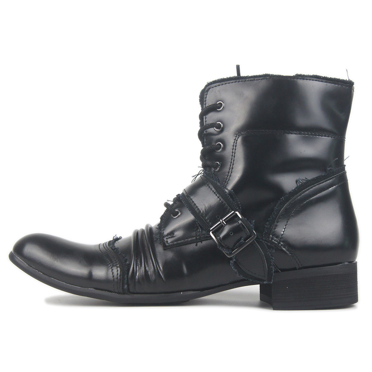 

2021 Genuine Leather Cowboy Men New Shoes Martins Designer Boots Tvt8, Black