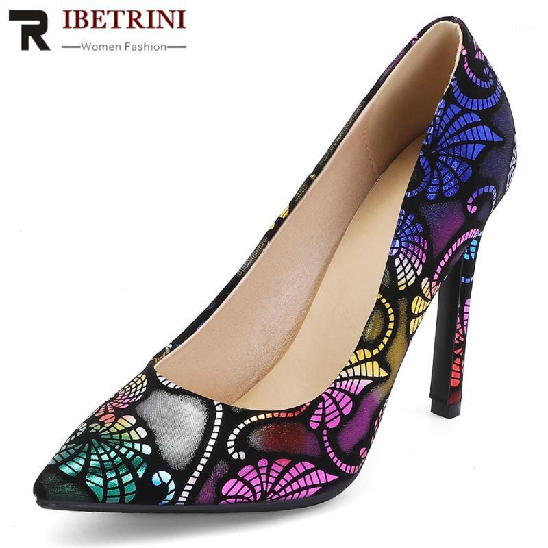 

RIBETRINI Female Spring Fashion Colorful Print Shoes Woman Elegant Shallw Party Pumps Women Cool High Thin Heels Pumps1, Graffiti