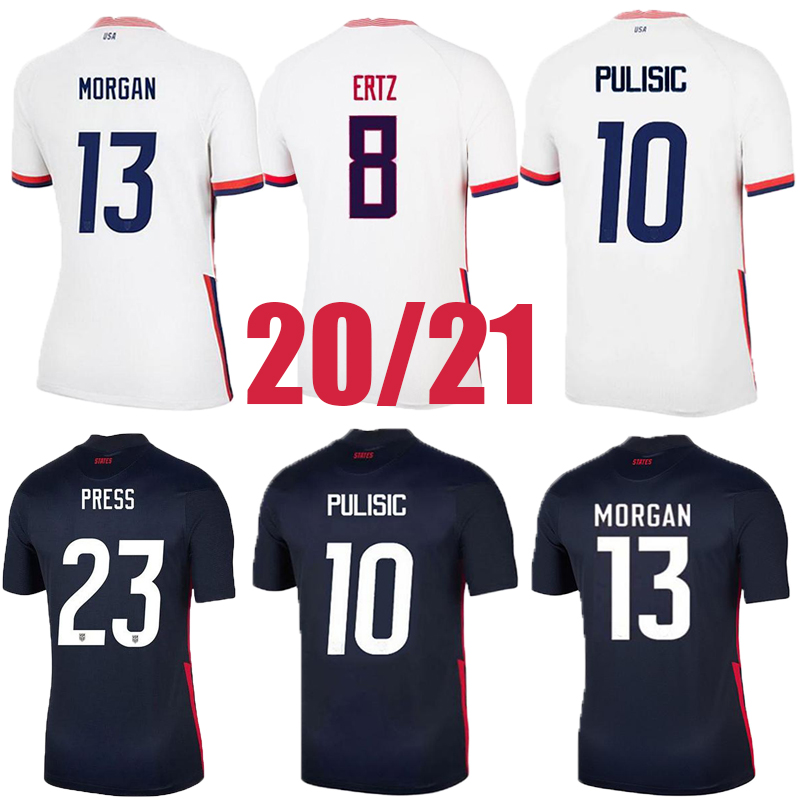 

2020 2021 US Soccer Jersey PULISIC YEDLIN BRADLEY Soccer Shirt United States Mens WOOD DEMPSEY ALTIDORE Football Uniform, Black