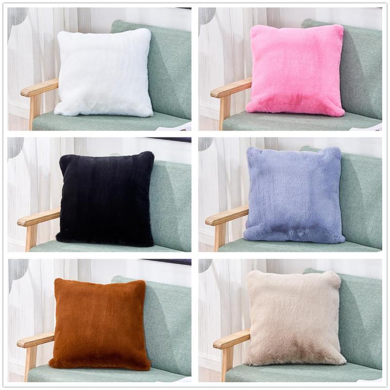 

Home Brilliant Pillow Covers Plush Lambskin Faux Fur Throw Pillow Sham Super Soft Large Cushion Cover, Beige