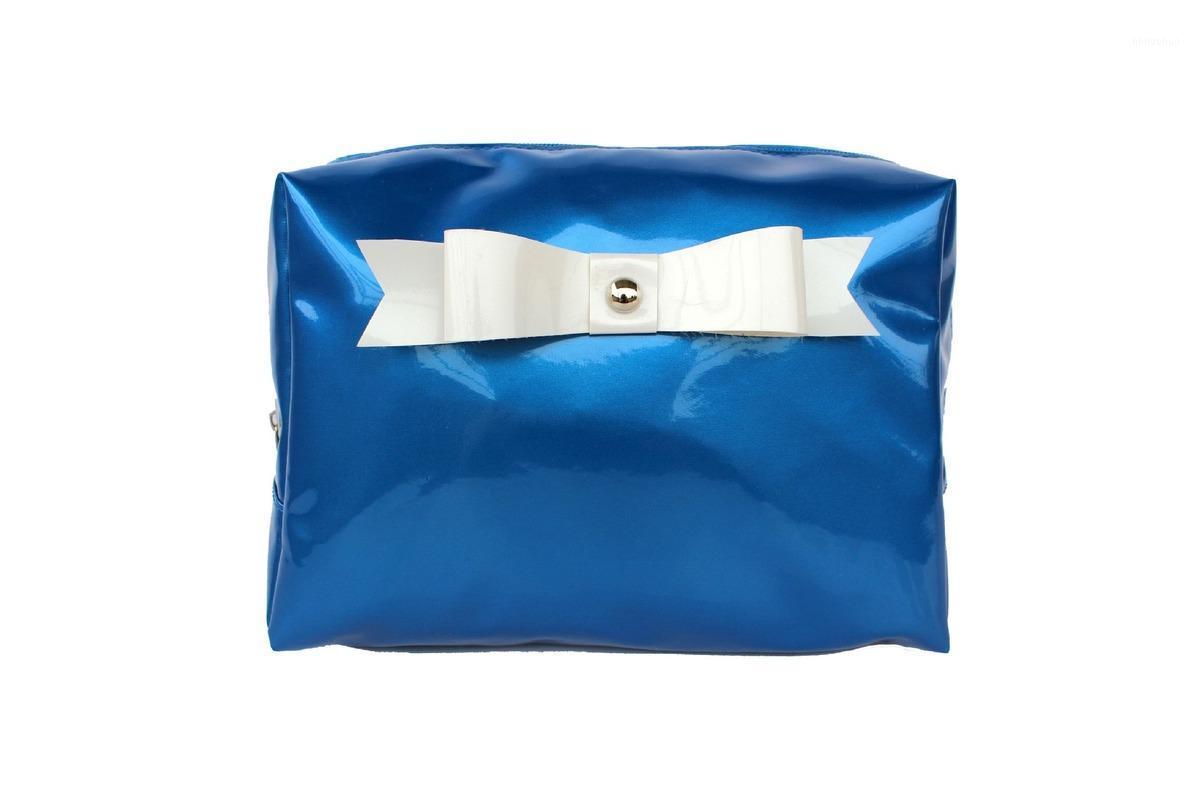 

2020 new ladies cosmetic bag multifunctional storage bag fashion practical wash simple solid color cosmetic women1, Blue