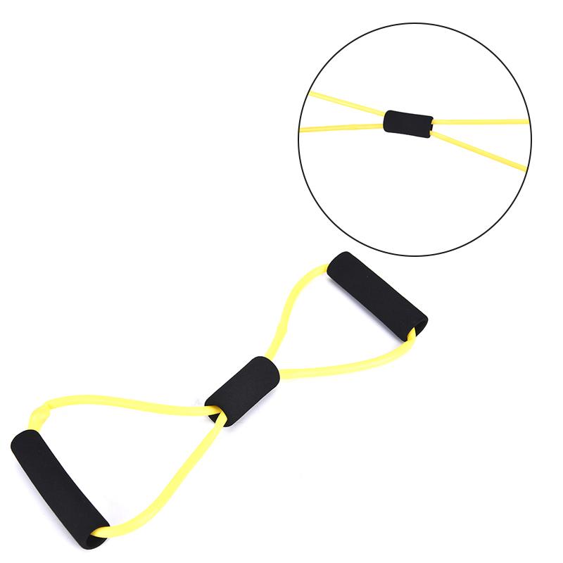 

Yoga Gum Fitness Resistance 8 Word Chest Expander Rope Workout Muscle Fitness Rubber Elastic Bands for Sports Exercise