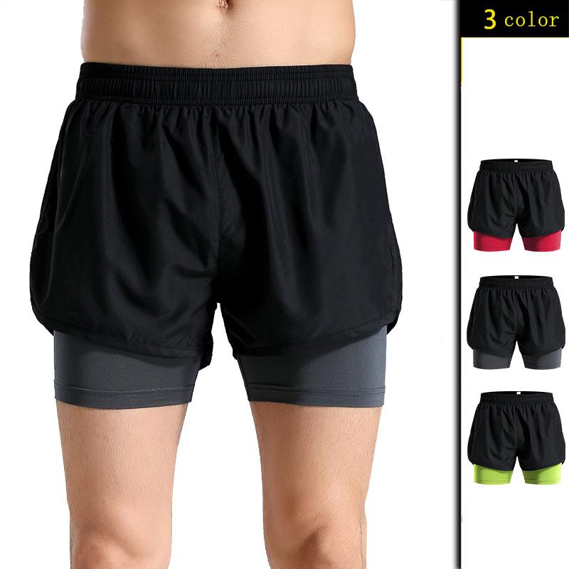 

Fitness Shorts Mens Ultra 2 In 1 Running Shorts With Inner Compression Short And Zip Pocket Moisture Wicking Lady Workout, Black charcoal gray