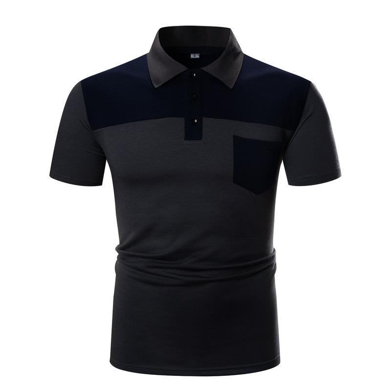 

New Man Shirt Mens Casual Cotton Shirt Men Short Sleeve High Quantity Men Solid Color Short Sleeve, Black