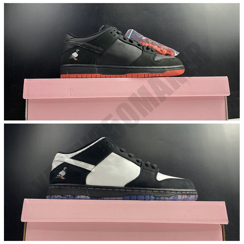 

2021 OG Pigeon black red white low Staple panda desginer Skateboard Shoes Men Women Comfortable Trainer Sneakers BV1310-013