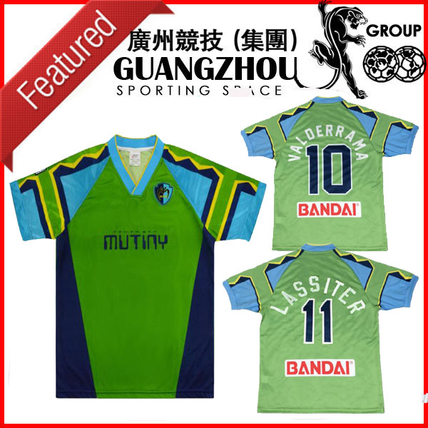 

1996 1997 Tampa Bay Mutiny retro soccer jersey 96 97 Mutiny home Valderrama Hejduk Lassiter vintage classic football shirt, Black