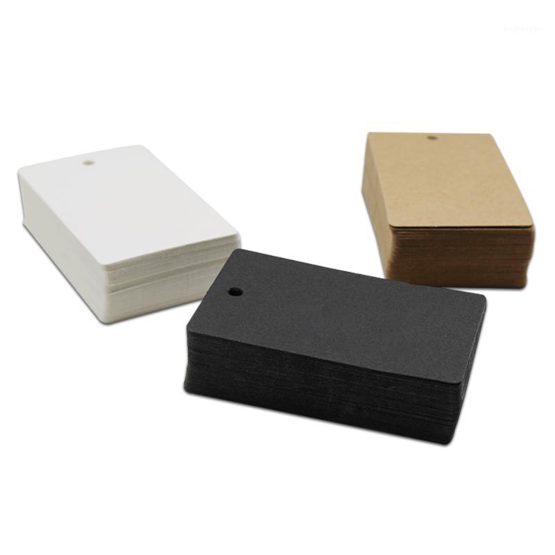 

5.4*9cm Rectangle Kraft Paper Label Swing Tag DIY Blank Wedding Birthday Gift Wish Greeting Card Luggage Clothing Price Hang Tag1