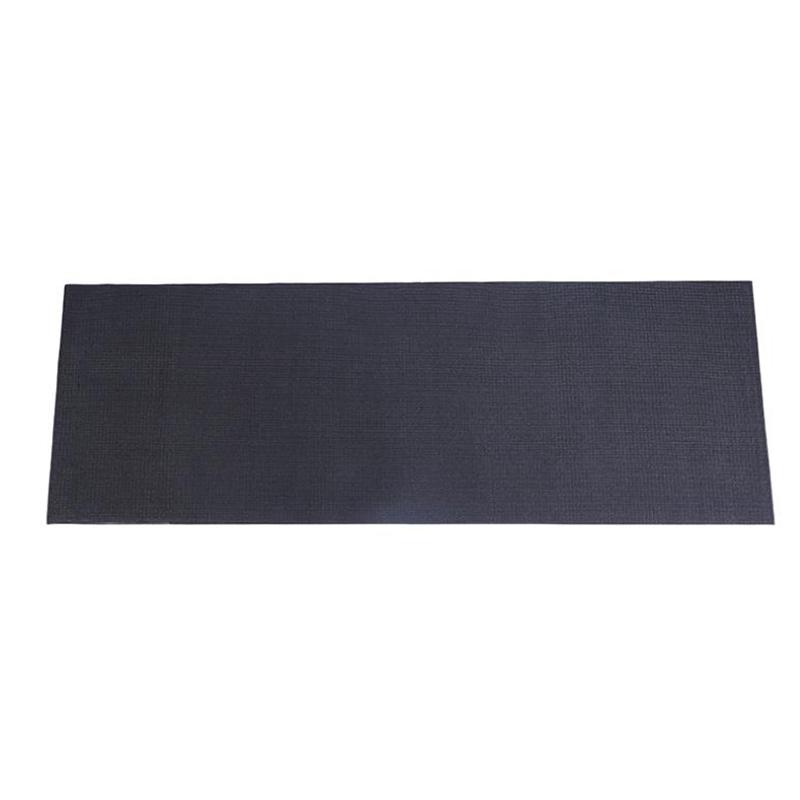

Exercise Mat Gym Fitness Equipment for Treadmill Bike Protect Floor Mat Running Machine Absorbing Pad Black 150CM