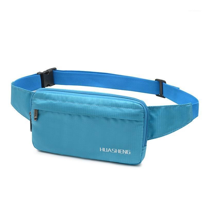 

Unisex Men Waist Pack Waterproof Nylon Women Waist Fanny Pack Belt Bum Hip Bag Male Bag Phone Wallet Pockets Travel Purse1, Black