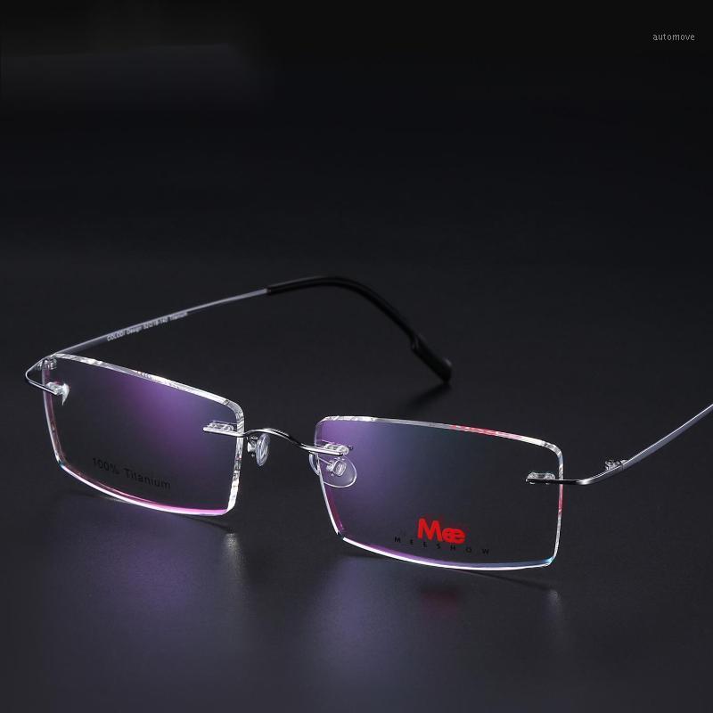

-1.5--3.0 Titanium Alloy Glasses Frame Rimless Eyeglasses Myopia Prescription Glasses Men Women Myopia Reading1