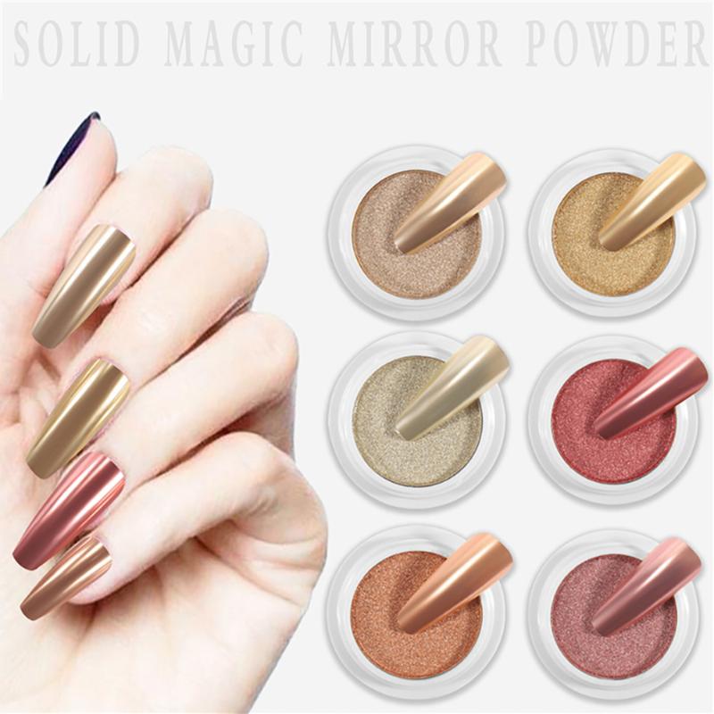 

1Box Mirror Effect Nail Chrome Powder Glitter Holographic Laser Manicure Titanium Powder DIY Nail Art Decoration Glitter