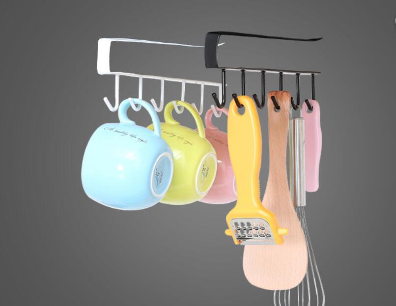 

kitchen accessories organizer Wall Vacuum kitchen hanger Rack Cup 6 Hooks Towel Bathroom Holder Sucker Hanger