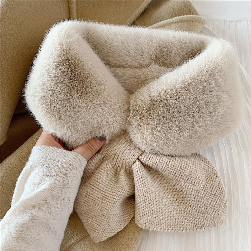 

Faux Fur Scarf Collar Fur Ring Muffler Women Stole Neck Warmer Scarf Shawl Cape Lover Christmas Gift Xmas Fashion