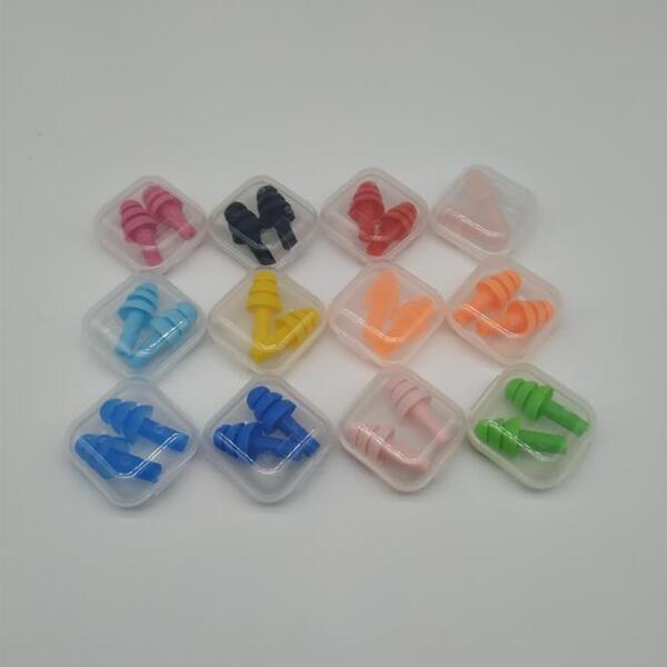 

Silicone Ear Picks Swimmers Waterproof Soft and Flexible Earplug for travelling & sleeping reduce noise Ear plug 8 colors