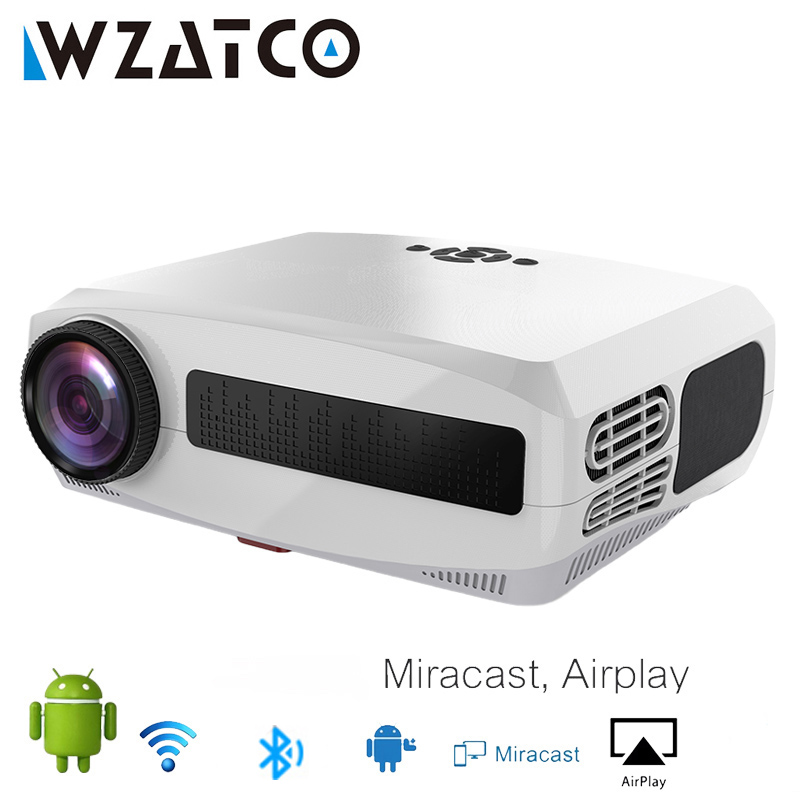 

WZATCO C3 New LED Projector Android 10.0 WIFI Full HD 1080P 300 inch Big Screen Proyector 3D Home Theater Smart Video Beamer