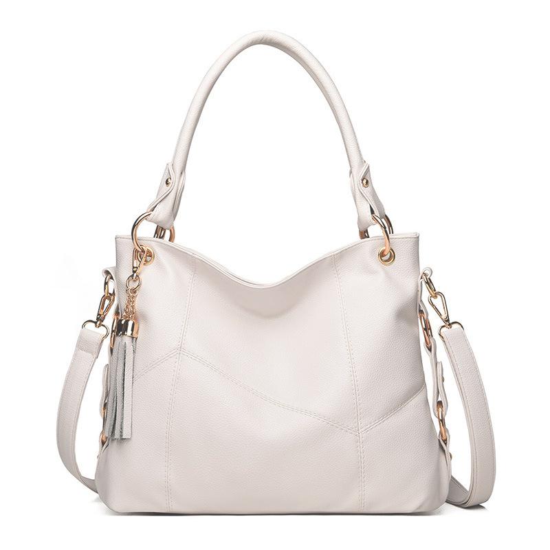 

New fashion Women Messenger Bags For Women Leather Handbags Crossbody Bags Ladies Designer Shoulder Tote Top-handle, White