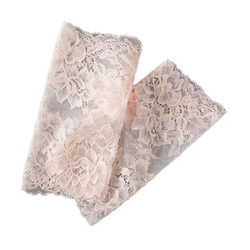 

Women's Thin Section Sunsn Cover Scars Non-Slip Bridal Lace Gloves Ladies Short Floral Gloves