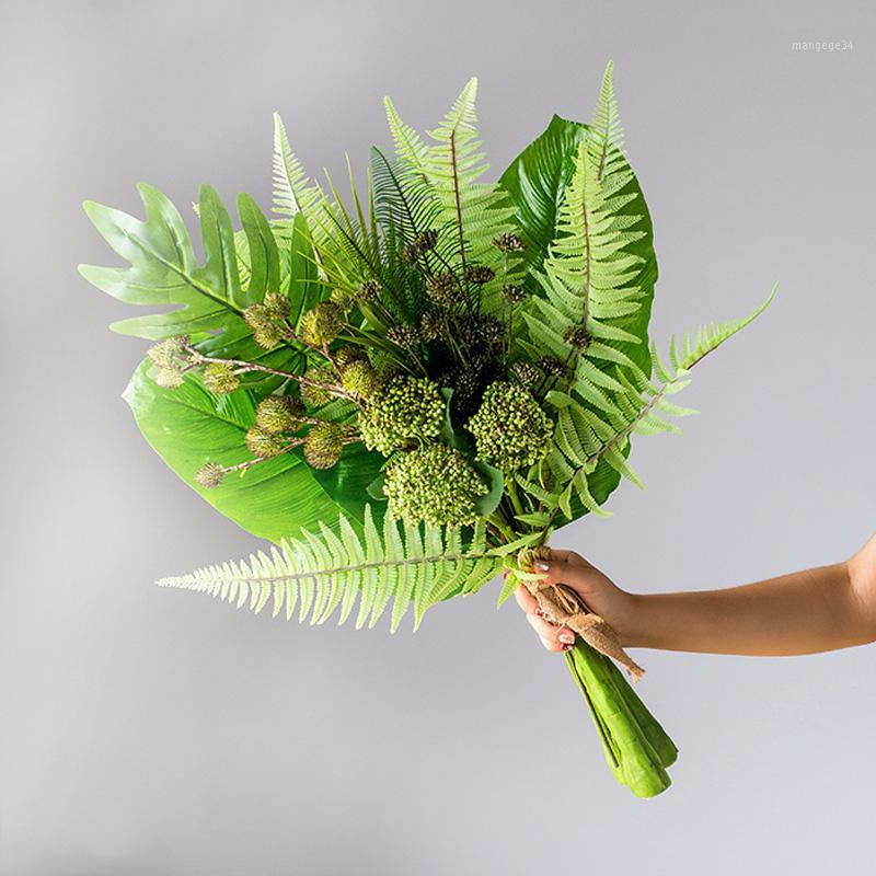 

Simulation Bouquet Company Store Decoration Home Furnishing Photography Props Plastic Bouquet Party Decoration Fake Flowers1