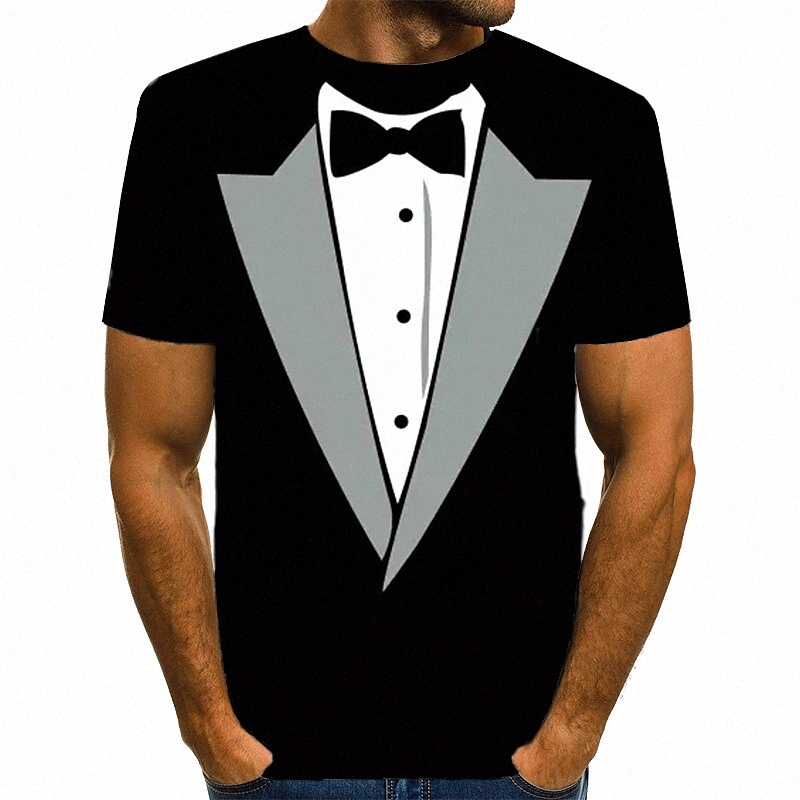 T-shirt pour homme 3D Imprimer graphique col rond imprimé quotidien à manches courtes à manches courtes de base noir exagéré 70cf #
