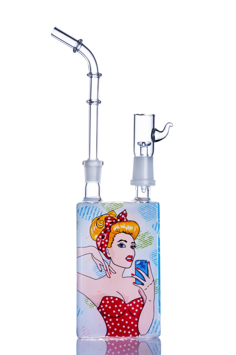 

Juice Box Oil Rigs Glass Bubbler Dab Rigs Heady Glass Water Bongs Smoking Oil Burner Pipe Dabber Nail Wax Hookahs Shisha