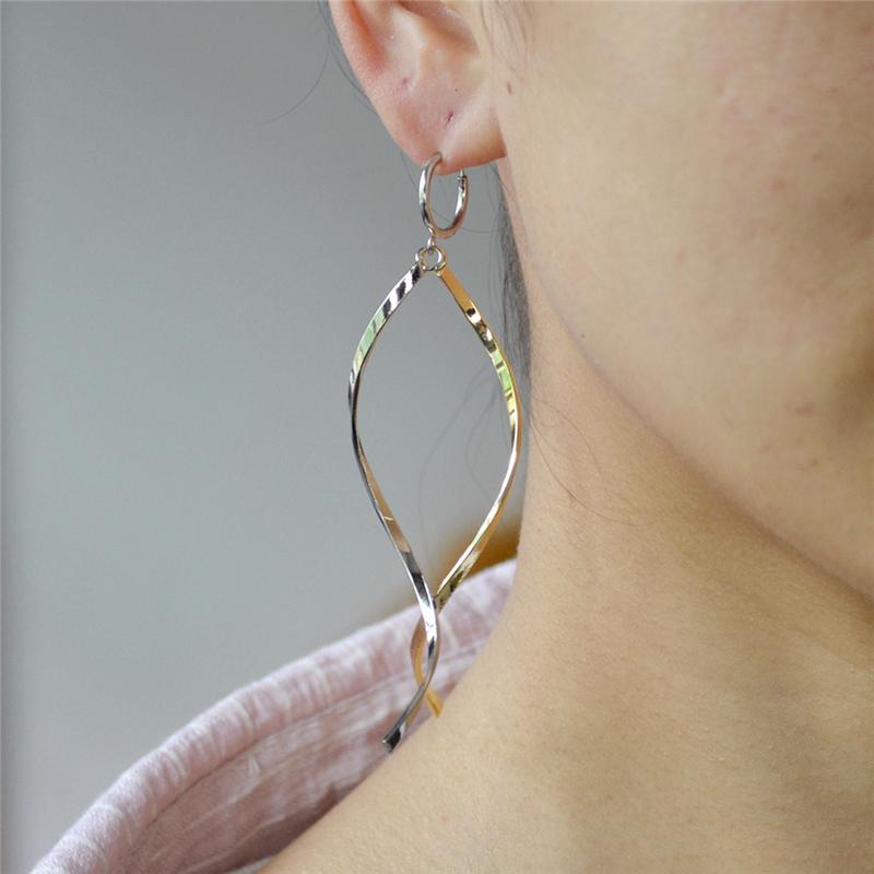 

Drop Earrings for women wholesale Fashion jewelry clip on the ear without piercing Urban cool style Ladies Long Dangle earrings