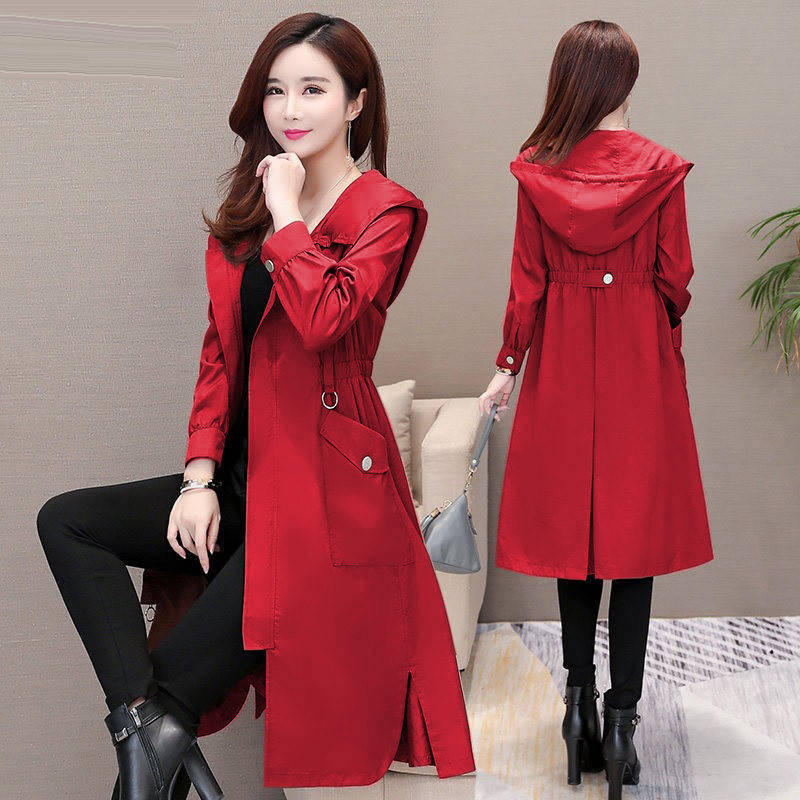 

Woman 2020 New Trench Fashions with Full Sleeves Design Women's Jackets Autumn Casual Coat 4kx8, Black