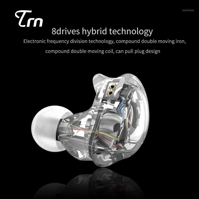 

TRN V10 2BA+2DD Hybrid Headphones In-Ear Earphones 8 Drivers Earphone With 2Pin/0.75mm Dual Dynamic Balanced Armature Earbuds1, Black