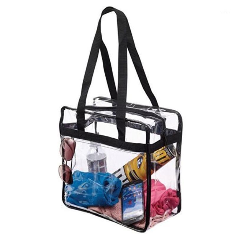 

COCODE Transparent Bags Women Clear Bag Shoulder Square Bag Waterproof Crossbody Lady Messenger Bags Black Sling Handbags P12181