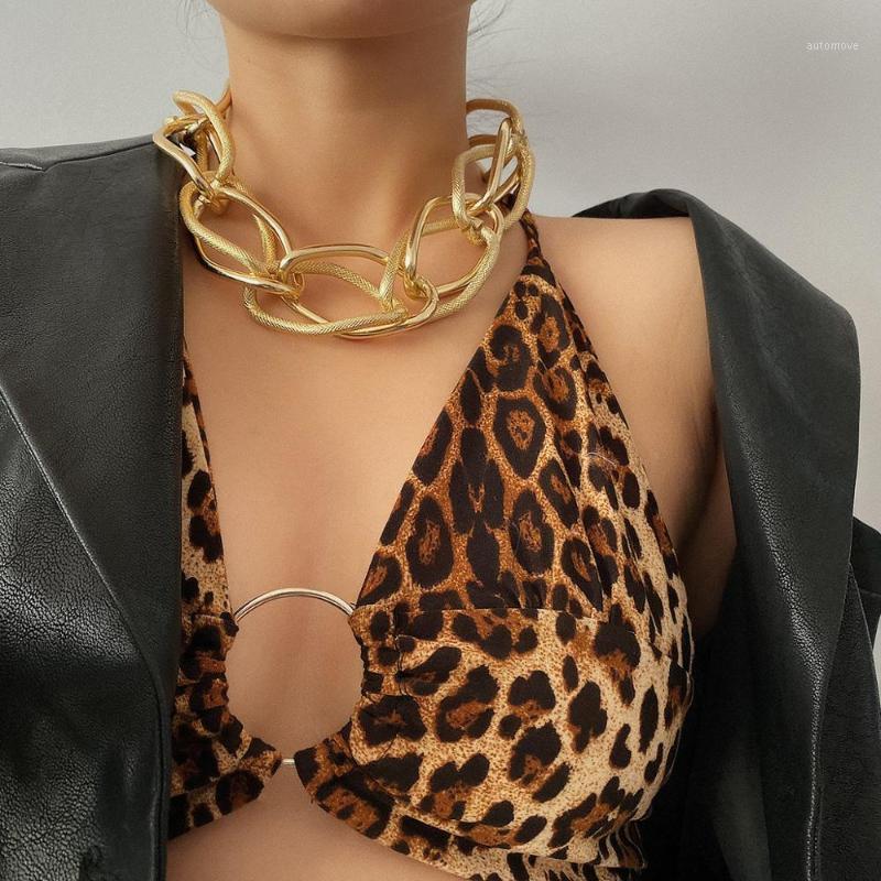 

Gold Chunky Link Chain Necklace For Women Men Statement Collar Punk Vintage Choker Necklace Female Charm Fashion Jewelry1