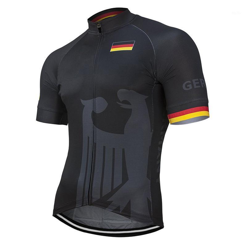 

Germany classic bike jersey men summer short sleeve cycling jersey cycling tops black bike wear1, Like photo