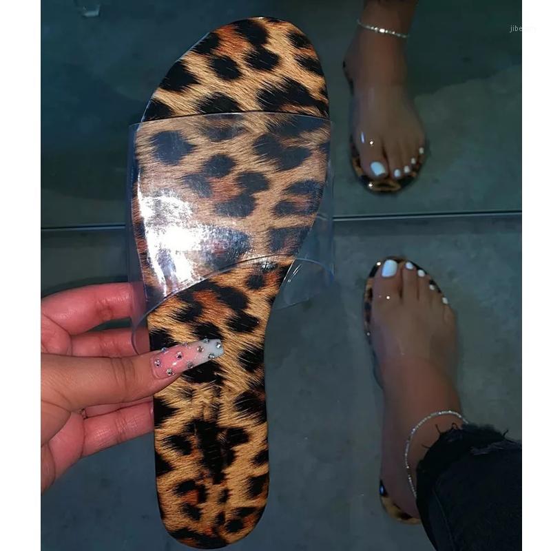 

Hot Sale 2020 Women Rome Slippers Leopard Print Flat Sandals Flat Comfortable Open Toe Beach Slippers Plus Size 38-421