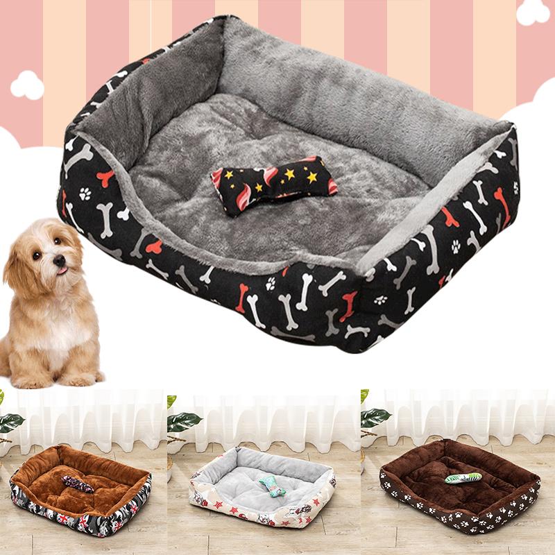 

Multiple patterns of dog house Warm linen For Small Medium Dog Soft Bed For Dogs Washable House Cat Puppy Cotton Kennel Wash