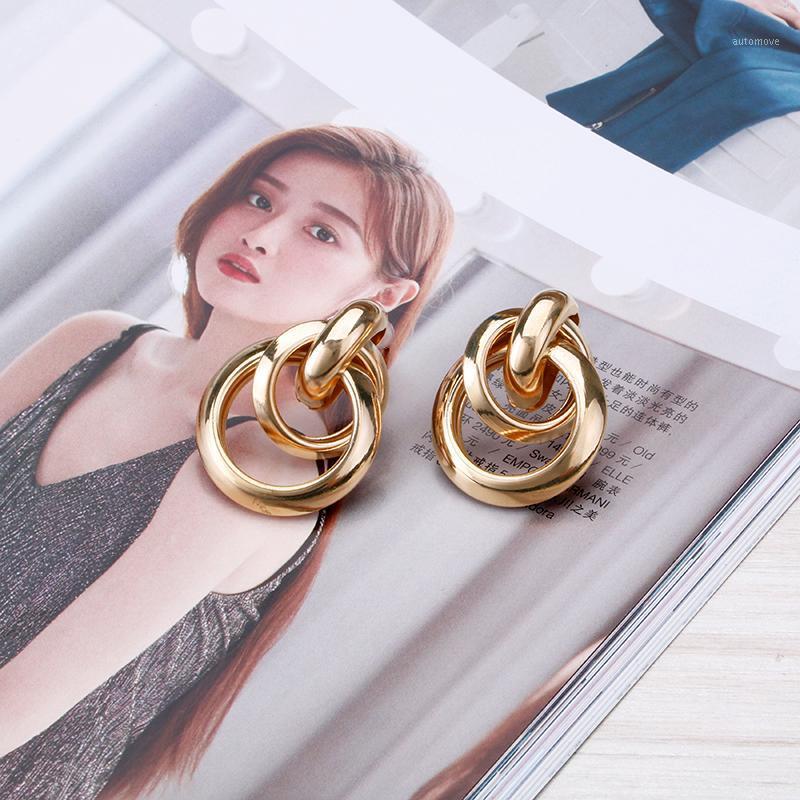 

Gold color Studs Earrings for Women Fashion Ear Jewelry womens accessories korean earrings New 20201