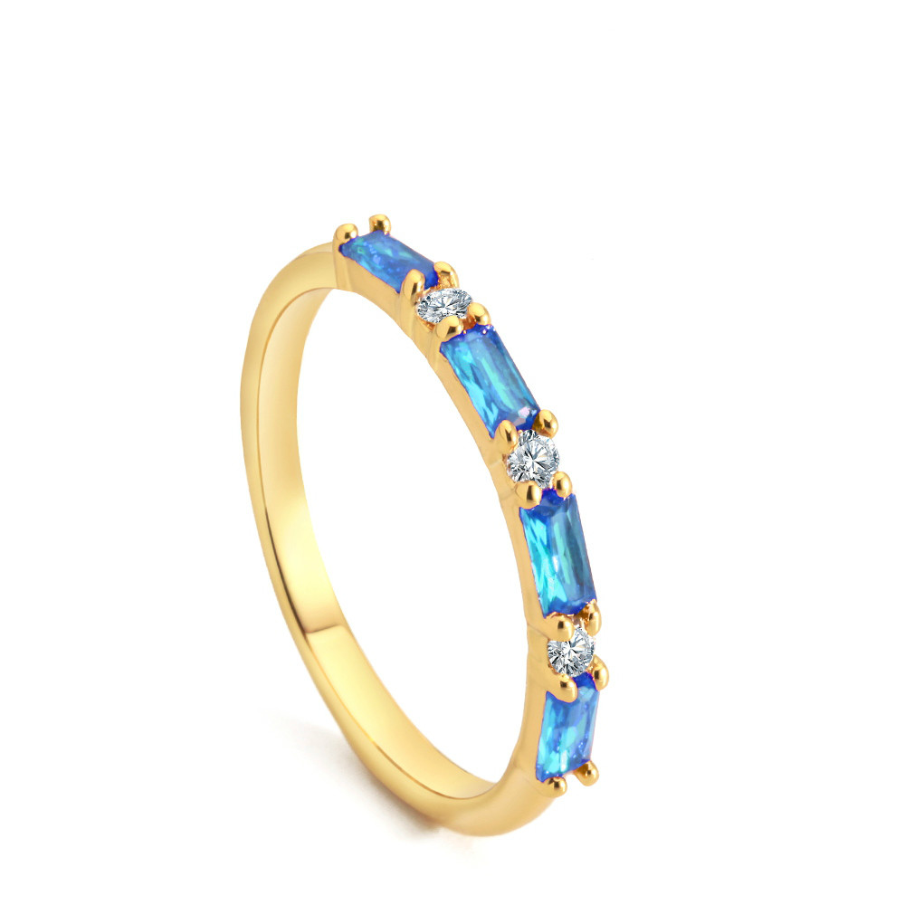 

VAROLE Shiny Colorful Crystal Ring Love Finger Rings for Women Cute Wedding Ring Fashion Jewelry Wholesale