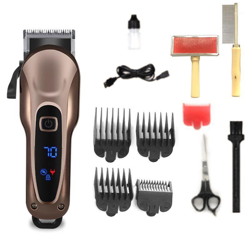 

Professional Electric Hair Clippers Pet Fur Trimmer Barber Grooming Kit Shaver A0NC1