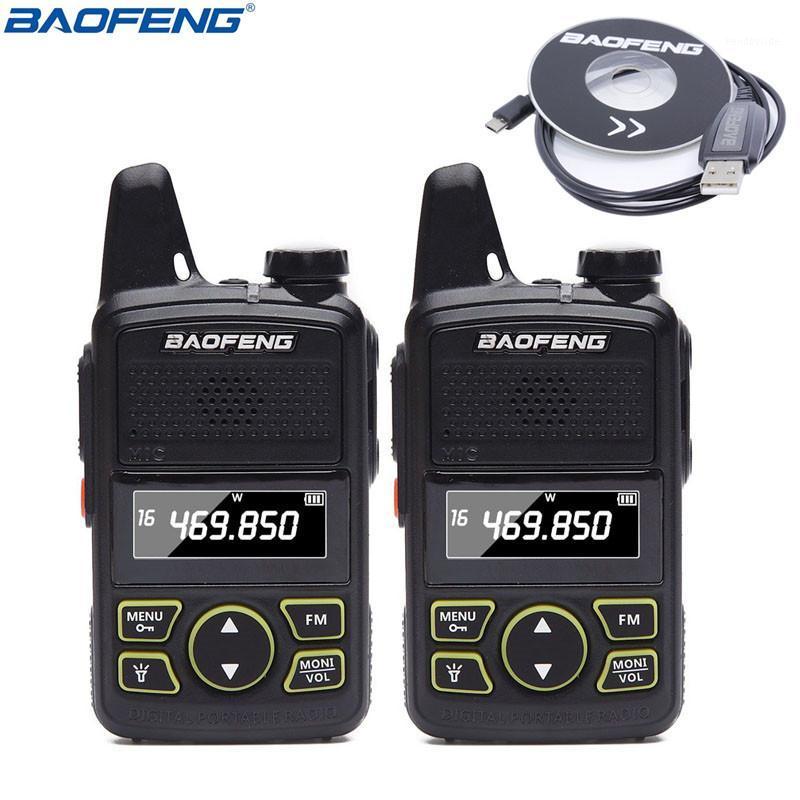 

2 PCS BAOFENG BF-T1 MINI Kids BF T1 Walkie Talkie UHF 400-470mhz 20CH Portable CB Radio Handheld Transceiver+Programming Cable1