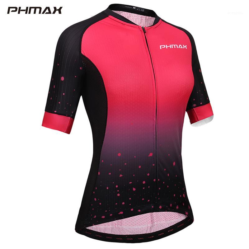 

PHMAX Pro Women Cycling Jersey Top Quality Short sleeve Cycling Jersey Bicycle Clothing Breathable mtb Bike Shirt1